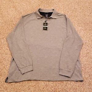 Haggar pique polo long sleeved shirt